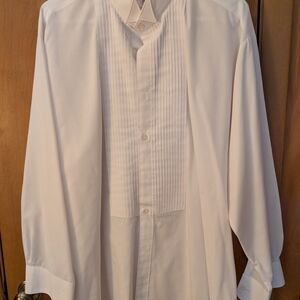 Classic White Men's Dress Shirt